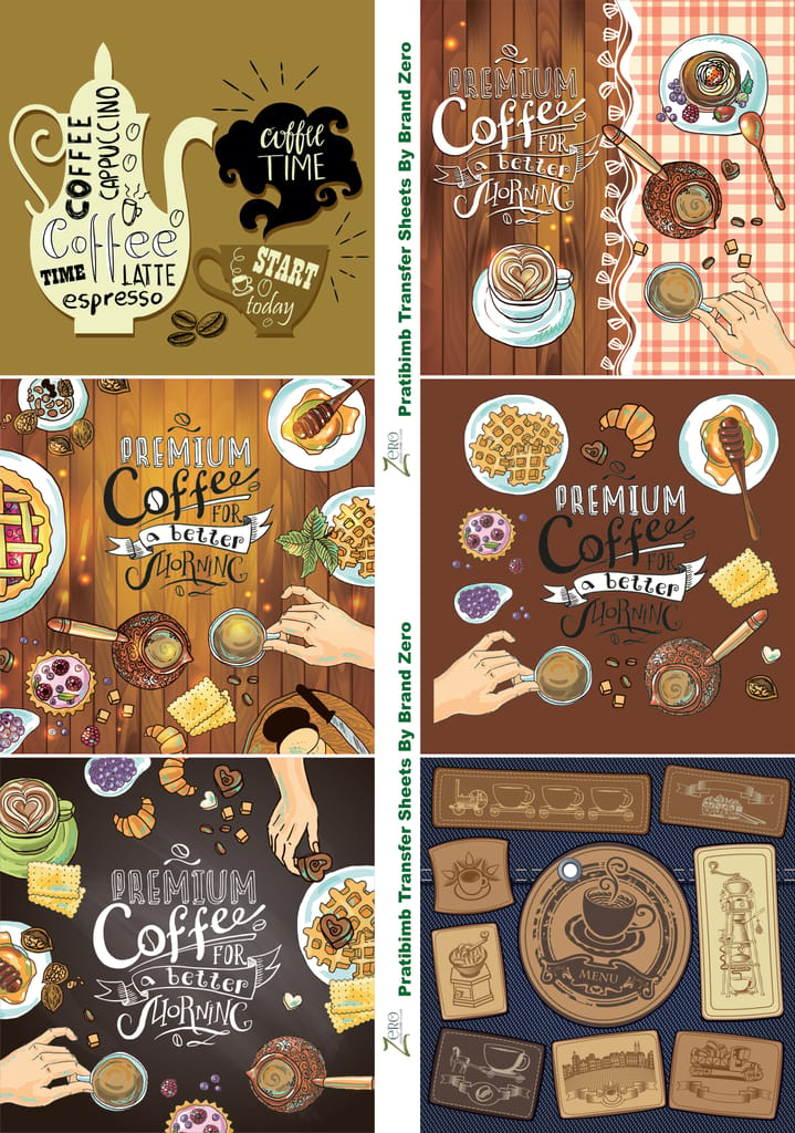 Brand Zero Pratibimb Transfer Sheets - Coffee