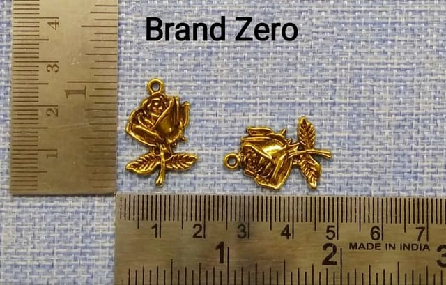 Brand Zero Metal Charms -2 pcs