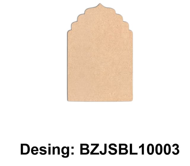 Brand Zero Plain MDF Diy Jharokha Base - Single Base Layer - Design BZJSBL10003 - Select Your Preference Of Size & Thickness