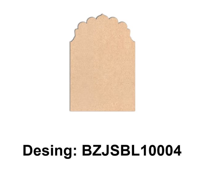 Brand Zero Plain MDF Diy Jharokha Base - Single Base Layer - Design BZJSBL10004 - Select Your Preference Of Size & Thickness
