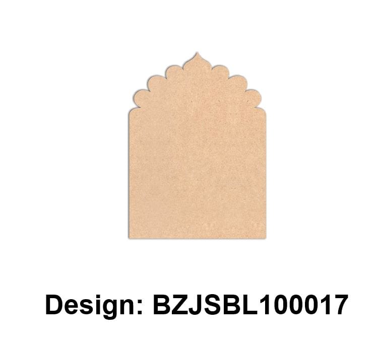 Brand Zero Plain MDF Diy Jharokha Base - Single Base Layer - Design BZJSBL10017 - Select Your Preference Of Size & Thickness