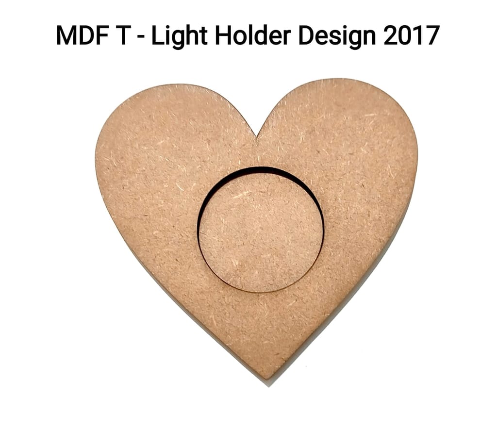 Brand Zero MDF Tea Light Holder Double Layer - Design BZMDFTEALHDDL2017