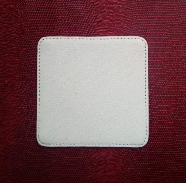 Brand Zero Square Coaster - Faux Leather