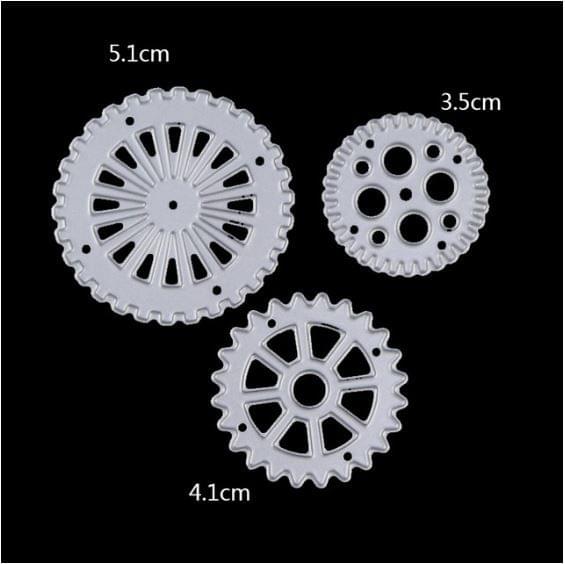 Brand Zero Die - Steampunk Gears Metal Cutting Dies 9.2 x 8.6 CM